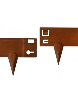 Kantopsluiting CORTEN STAAL 106 x 16 cm 